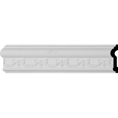 Ekena Millwork Chair Rail, High Density Urethane, 94-1/2 in L, 3-1/8 in H CHA03X01FE